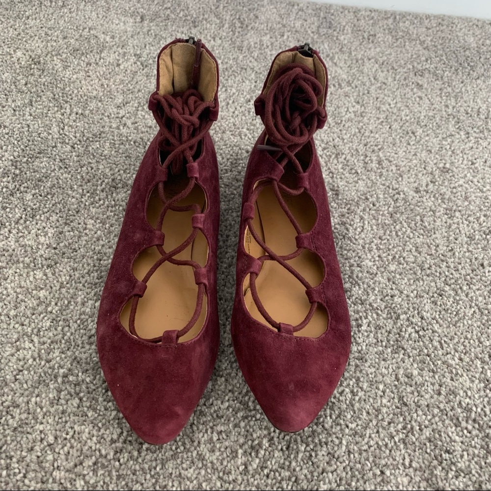 Nine West Lace Up Flats.